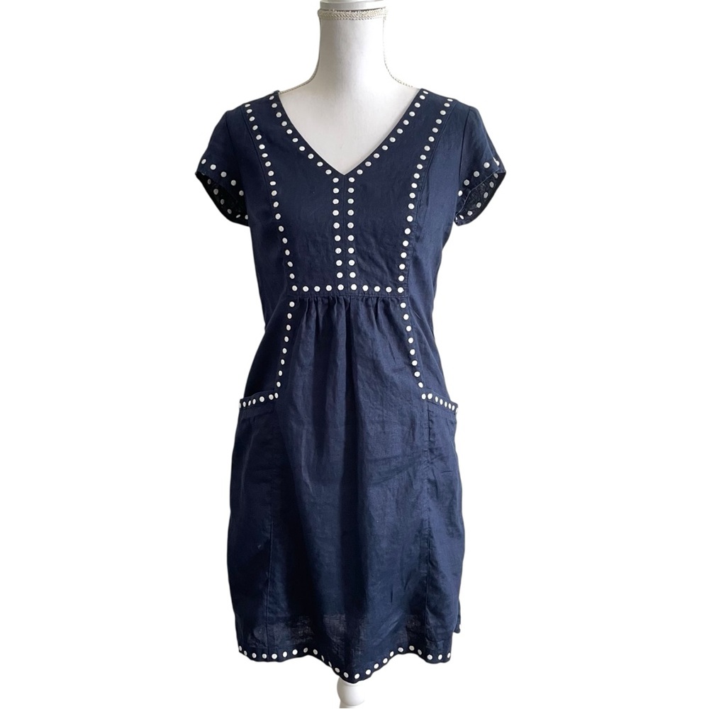 Boden Leandra Embroidered Dress Size 4 - Picture 4 of 12